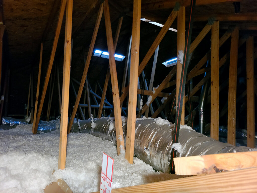 Crawl space insulation in a home in Charlotte